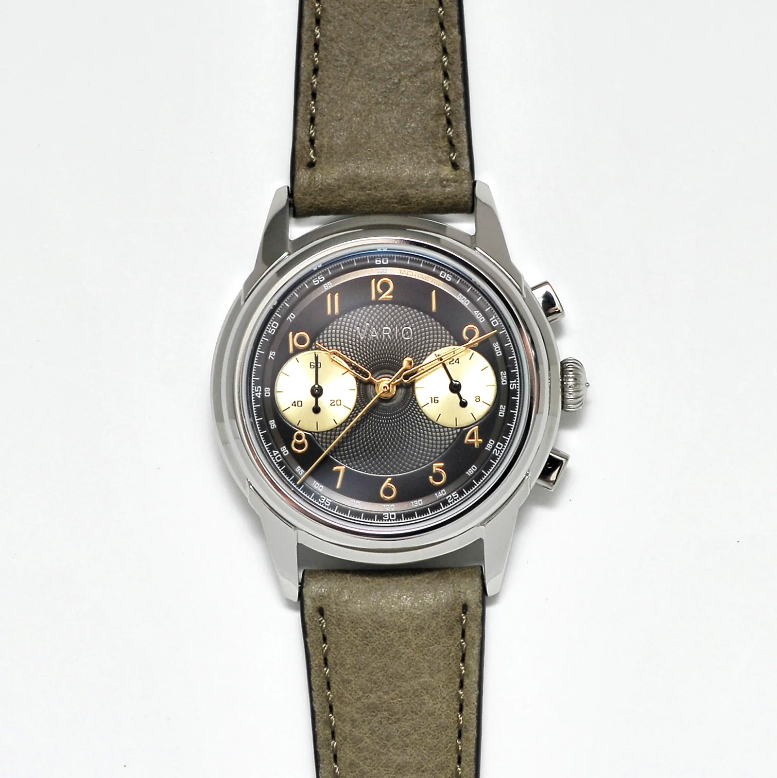 Vario Vario Empire Gunmetal Tuxedo Tachymètre MecaQuartz Chronograph Watch image 1 of 5