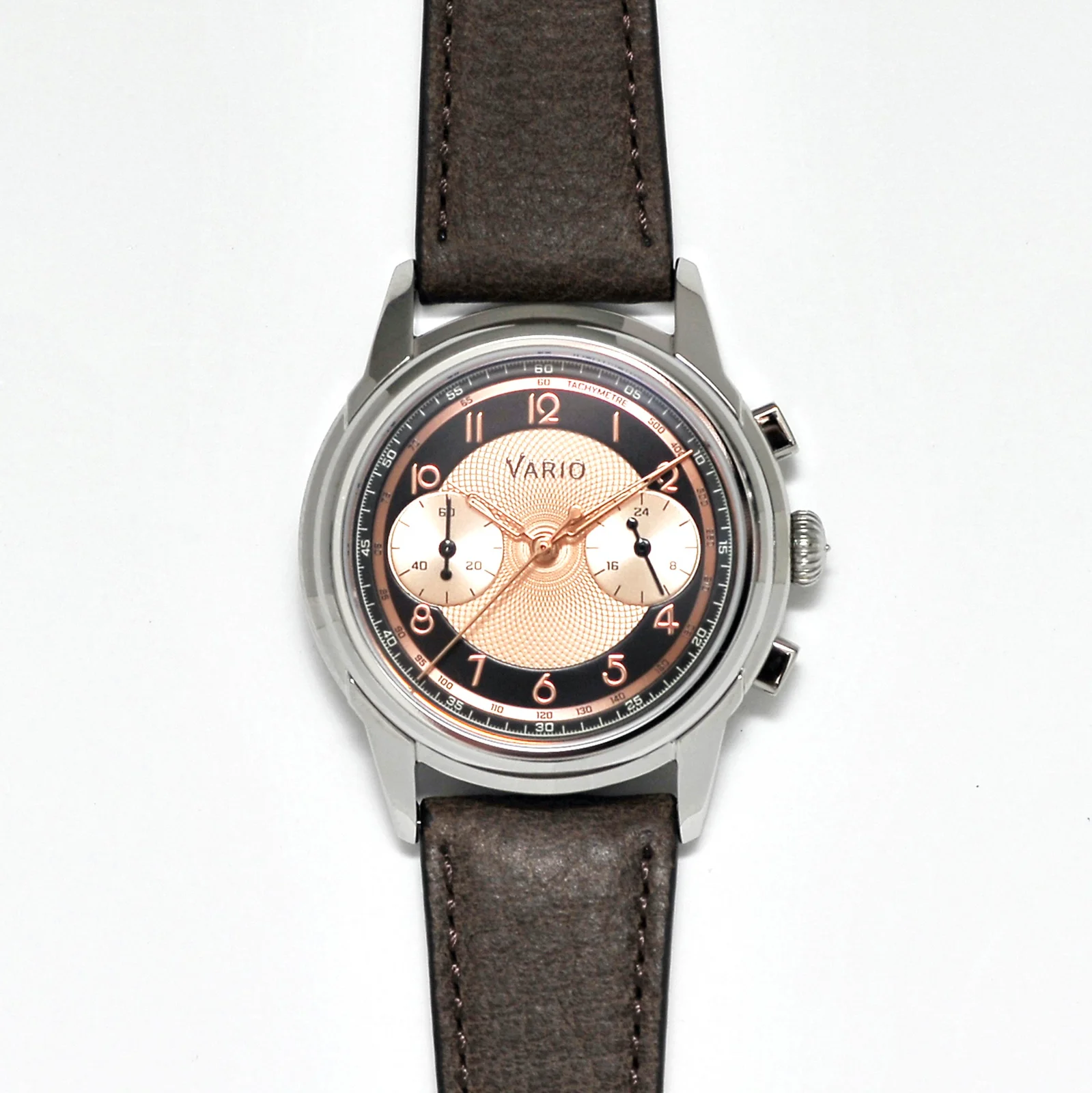 Vario Vario Empire Salmon Tuxedo Tachymètre MecaQuartz Chronograph Watch image 1 of 5
