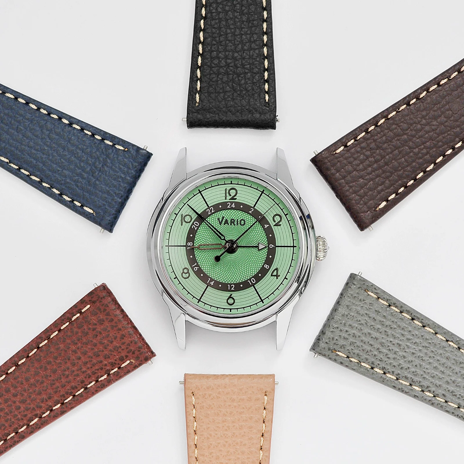 Vario Vario Empire Seasons True GMT Spring Green Automatic Dress Watch image 2 of 5
