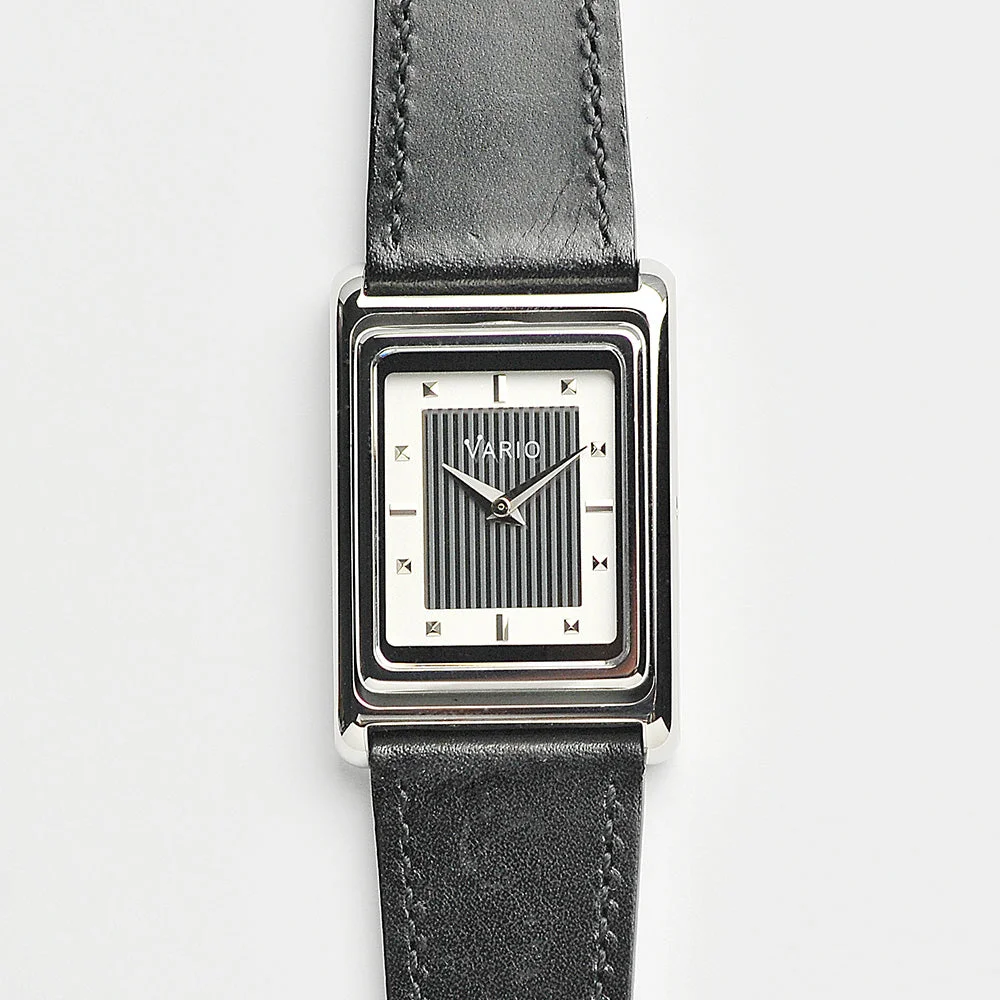 Vario Vario VERSA Reversible Single Time White Tuxedo Automatic Watch image 1 of 5