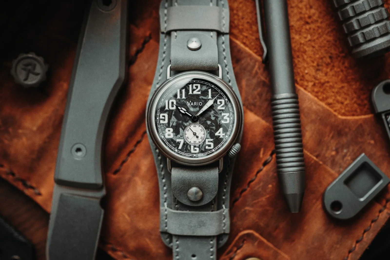 Vario VARIO x RZE UltraHex™ Titanium Trench Lumed Carbon Fibre Watch image 1 of 5