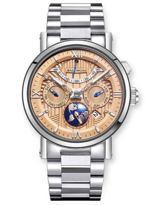 Waldhoff Multimatic II Coral on steel bracelet image 1 of 1