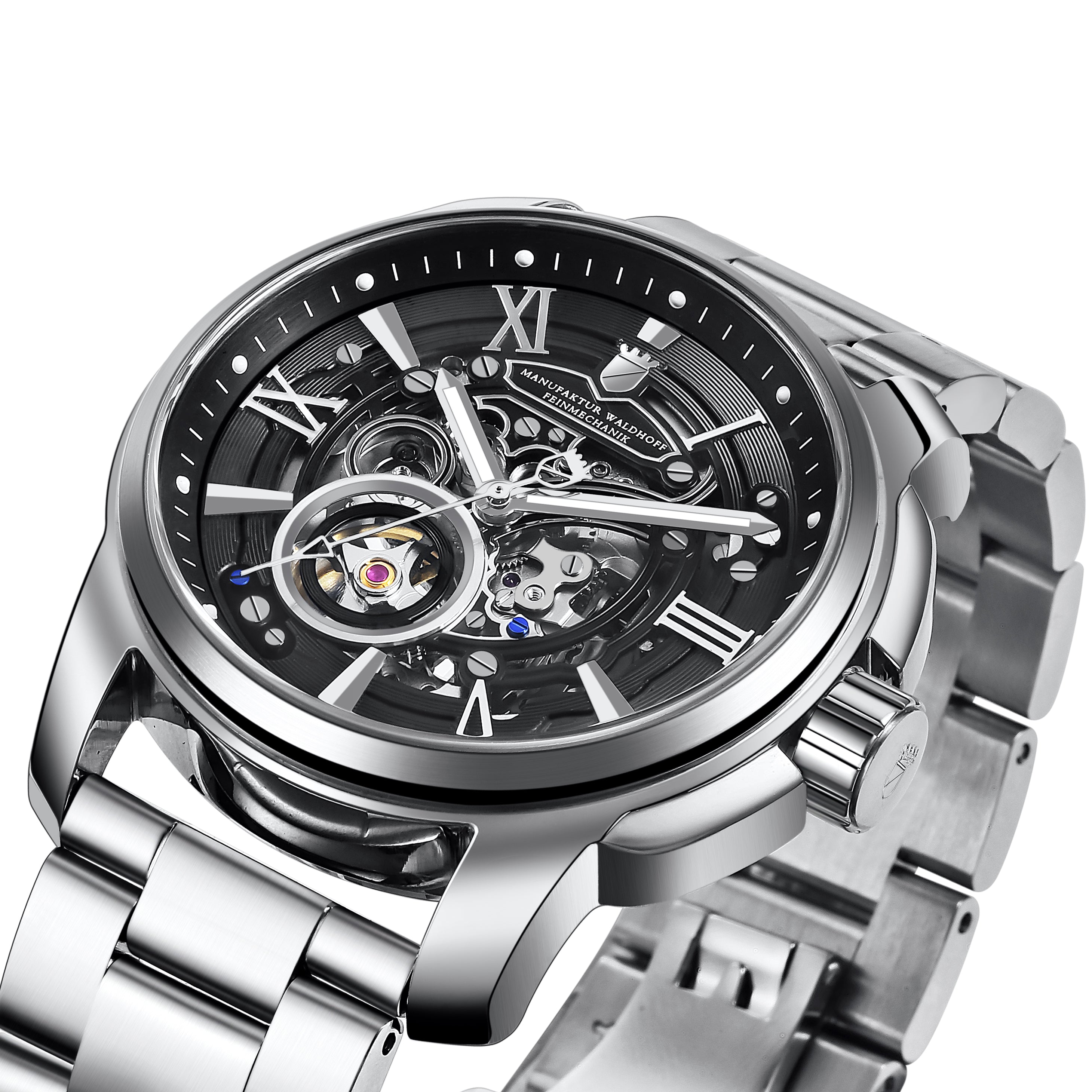 Waldhoff Republic Obsidian Black & Steel bracelet image 2 of 2